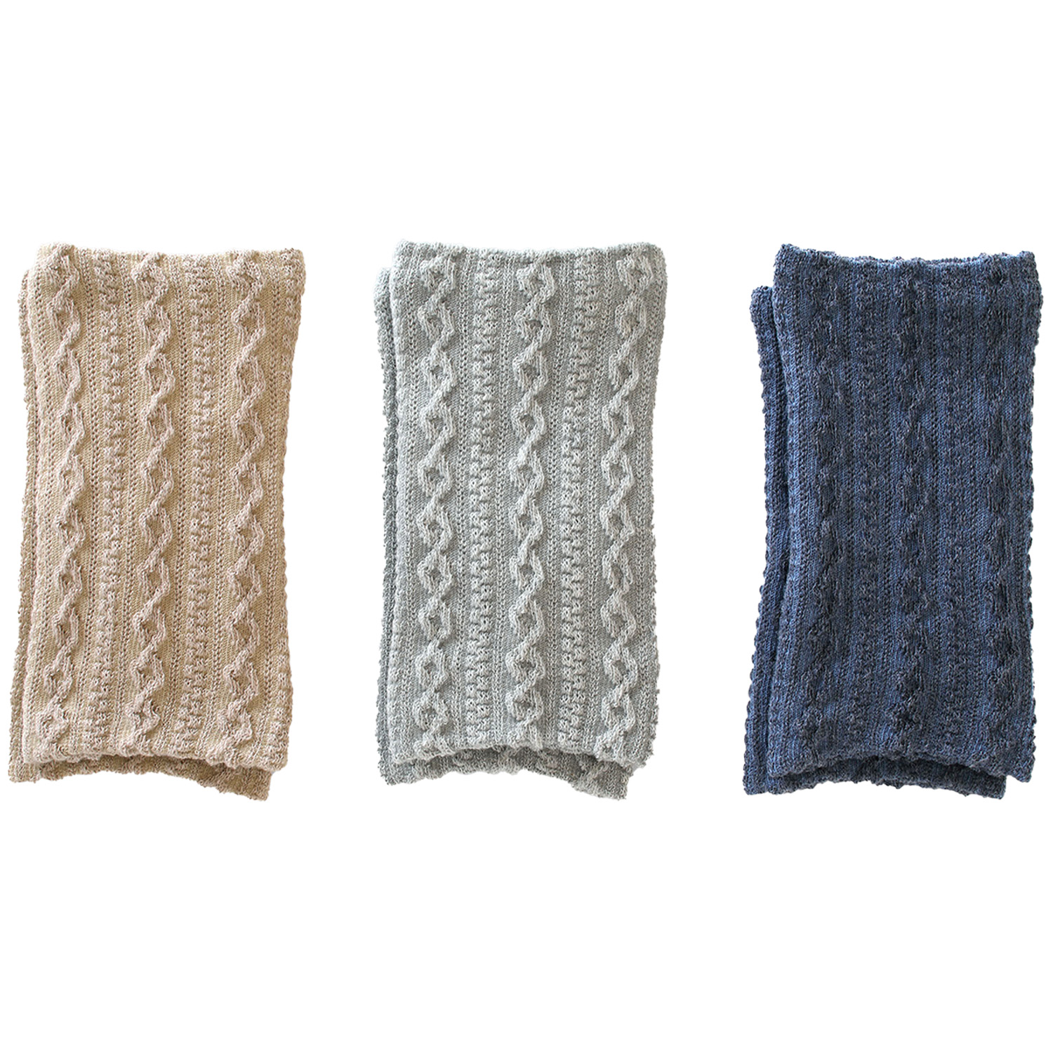 三笠（mikasa） 【3色set】2WAYウォーマー 内側シルク 手首足首