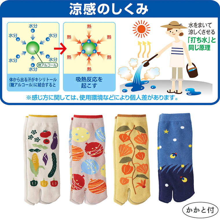 三笠 【4足組】足袋靴下 涼綿クール 足袋 スニーカー丈 ソックス