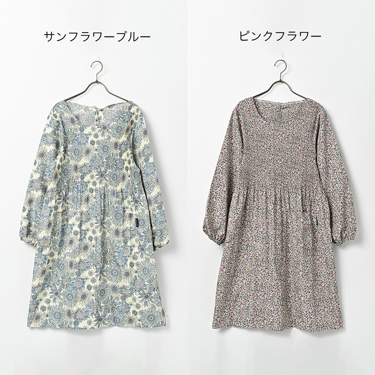 Show-pla（昭プラ） 【送料別】ワンピース風 プリーツ 割烹着‐エプロン