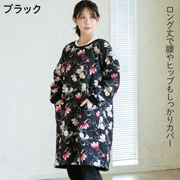 Show-pla（昭プラ） 裏フリース ロング丈 かっぽう‐キルティング