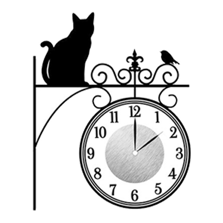 ウォール クロック ステッカー 時計 壁掛け シール 壁紙 ウォールステッカー 猫 ねこ キャット Wall Clock Sticker Wcs01 Kurazo よろずや くら蔵 通販 Yahoo ショッピング