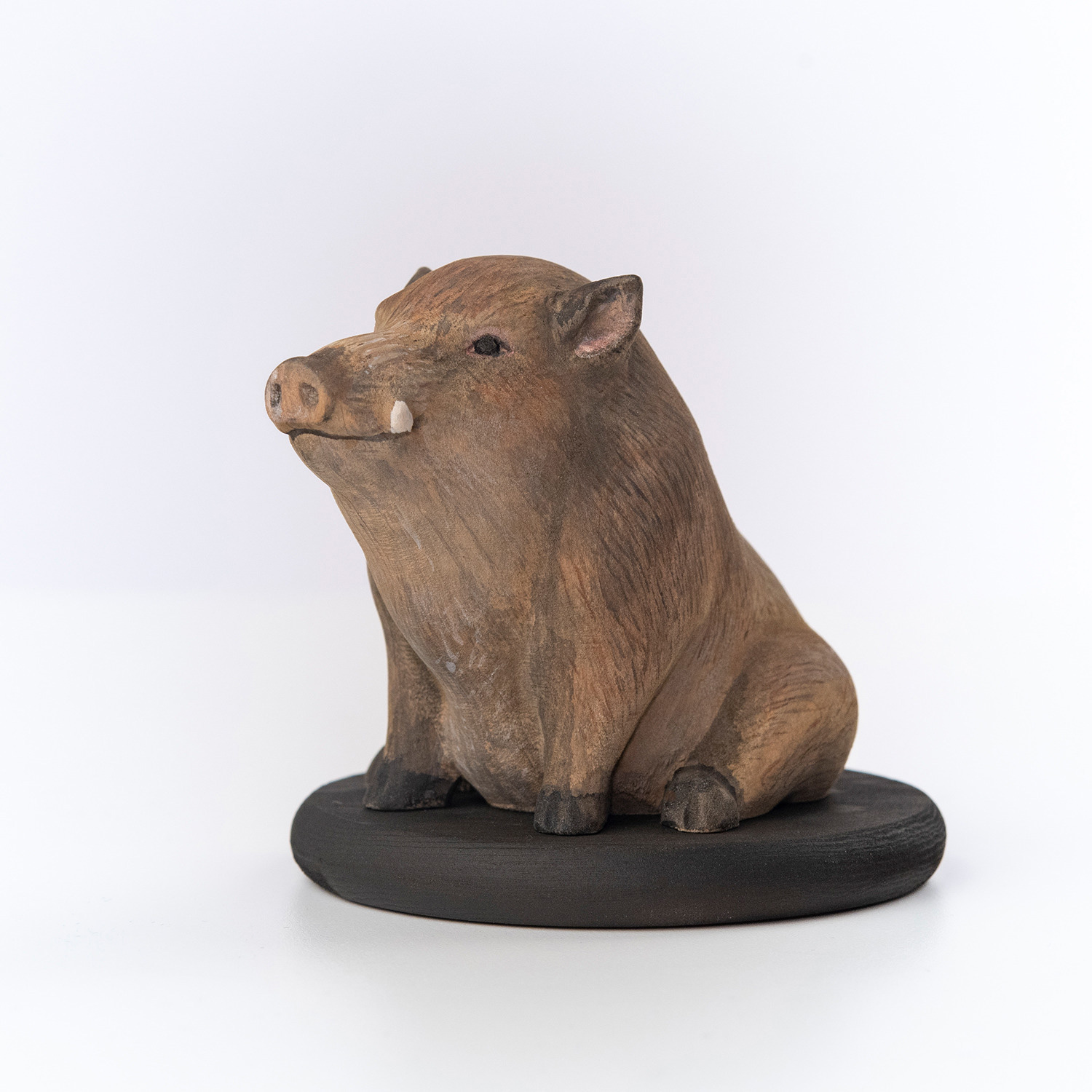 十二支木彫りコレクション「亥（いのしし）」正因山実相院 妙法寺開眼