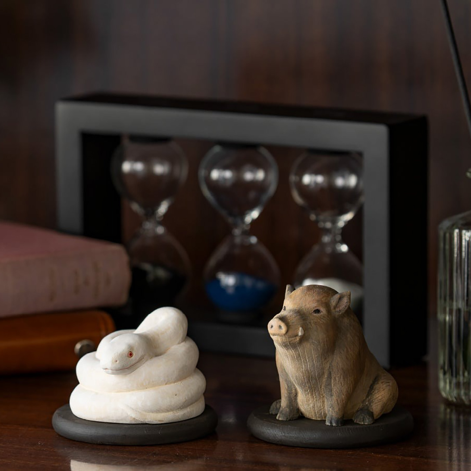 十二支木彫りコレクション「亥（いのしし）」正因山実相院 妙法寺開眼