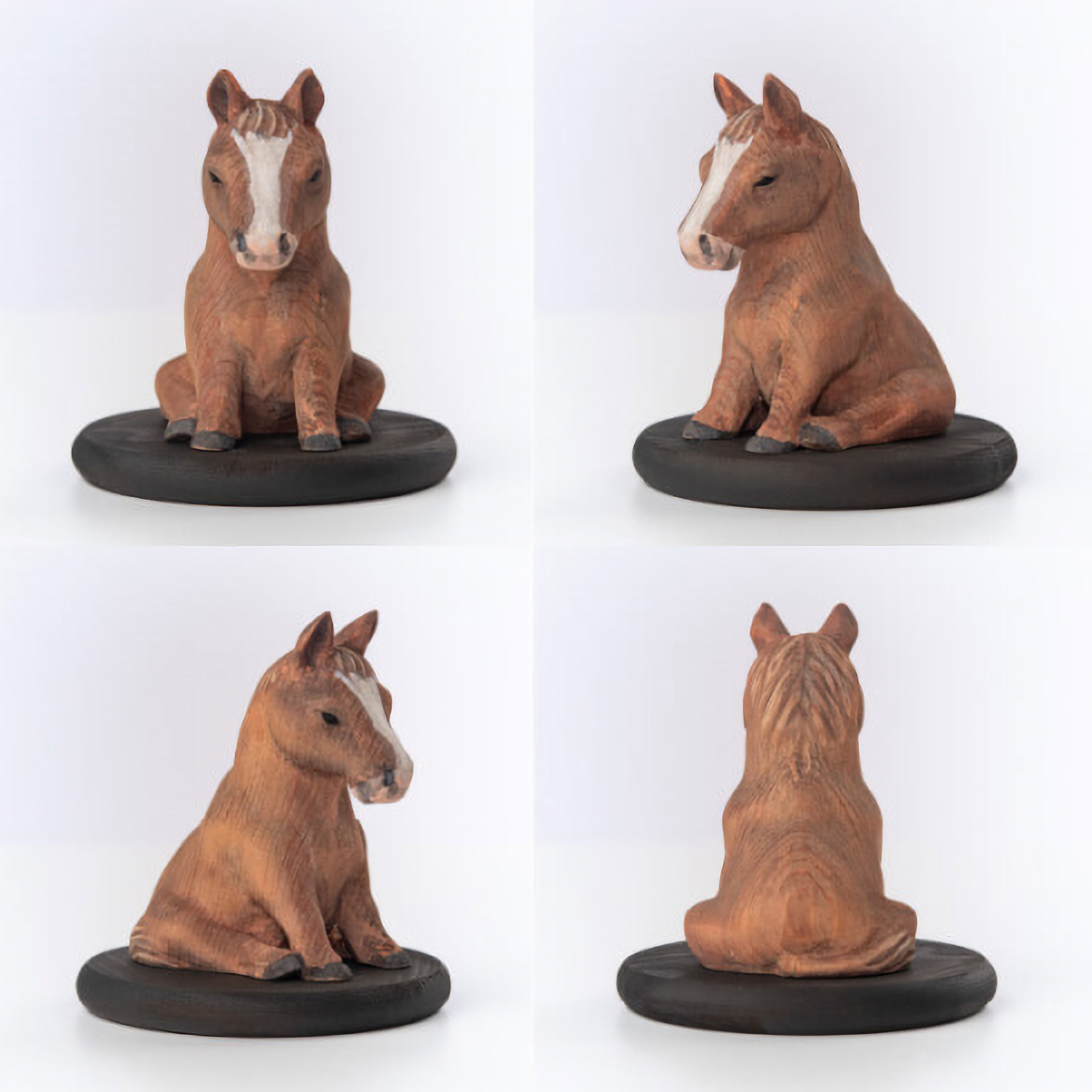 十二支木彫りコレクション「午（うま）」正因山実相院 妙法寺開眼‐ウマ