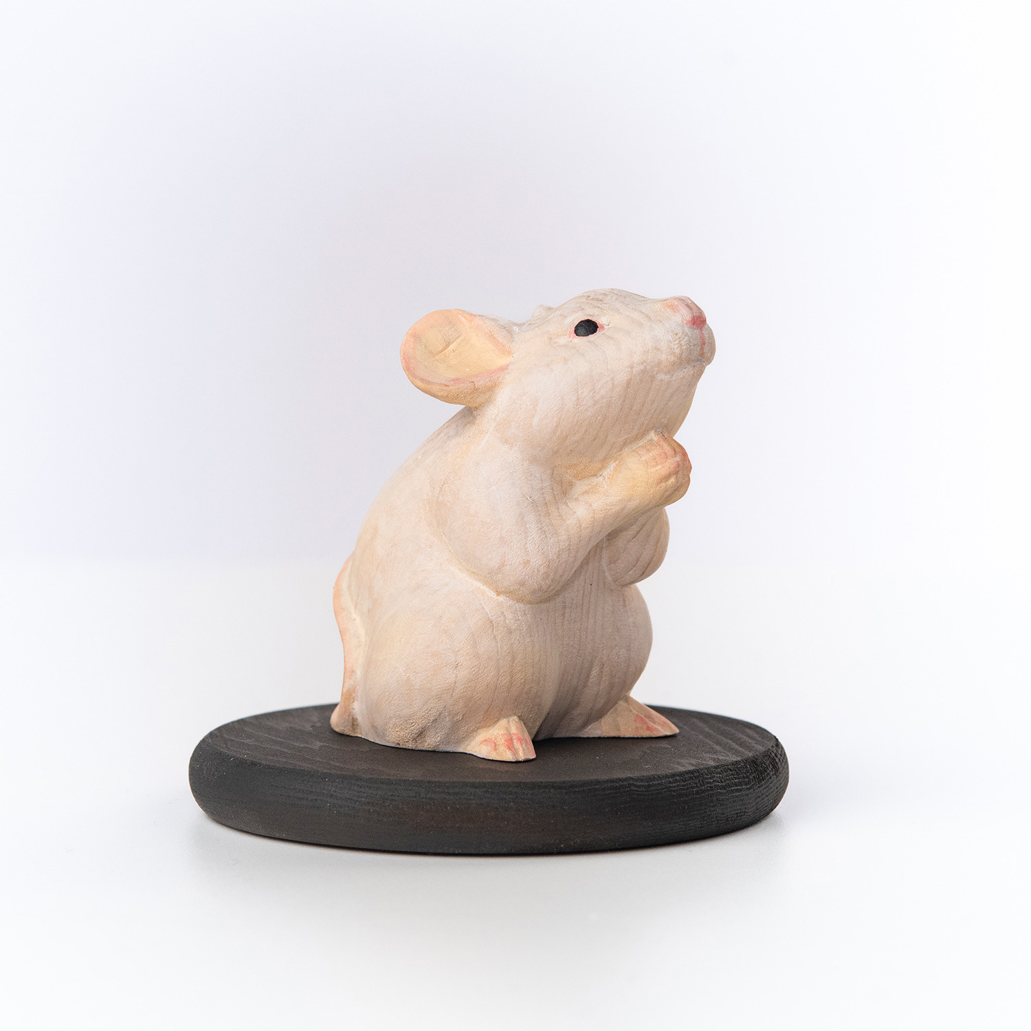 十二支木彫りコレクション「子（ねずみ）」正因山実相院 妙法寺開眼