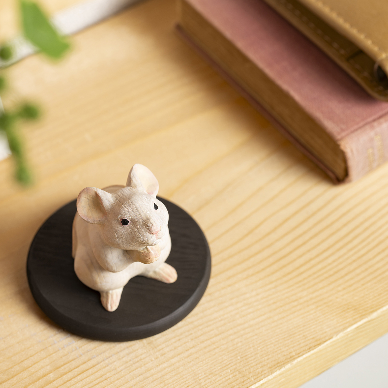 十二支木彫りコレクション「子（ねずみ）」正因山実相院 妙法寺開眼