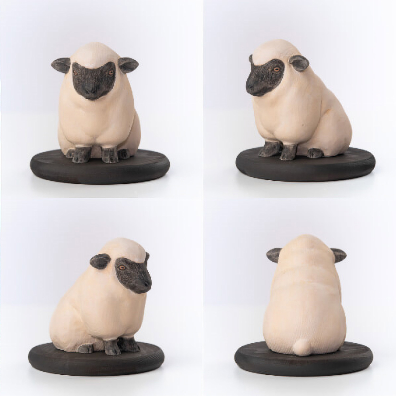 十二支木彫りコレクション「未（ひつじ）」正因山実相院 妙法寺開眼