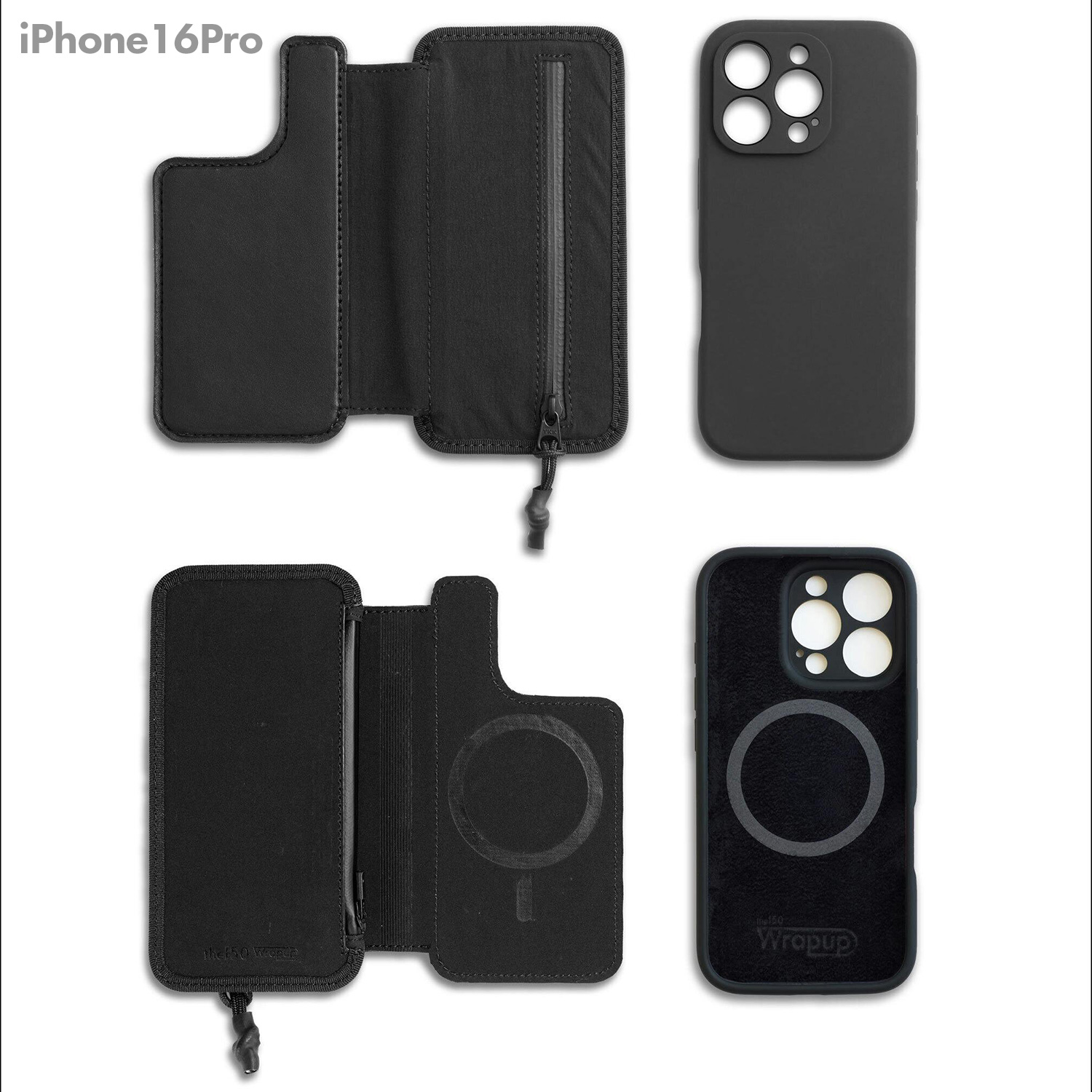 Wrapup iPhone 16用ケース トコナッツレザー Wrapup for iPhone16Pro/16/15Pro/15/14Pro/14/13Pro/13/12Pro/12
