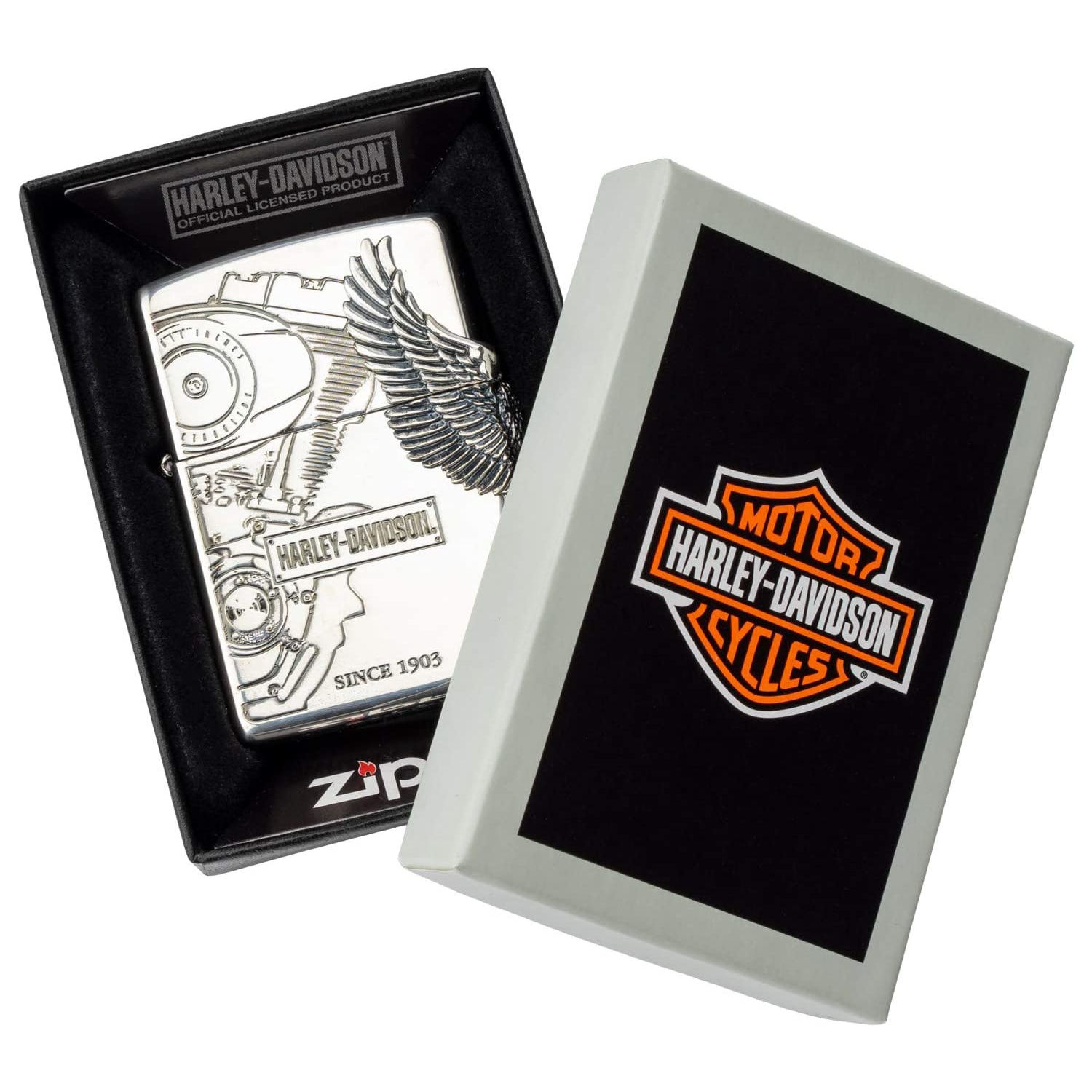ZIPPO 日本限定 正規品 HARLEY-DAVIDSON サイドメタル HDP-03 ジッポー