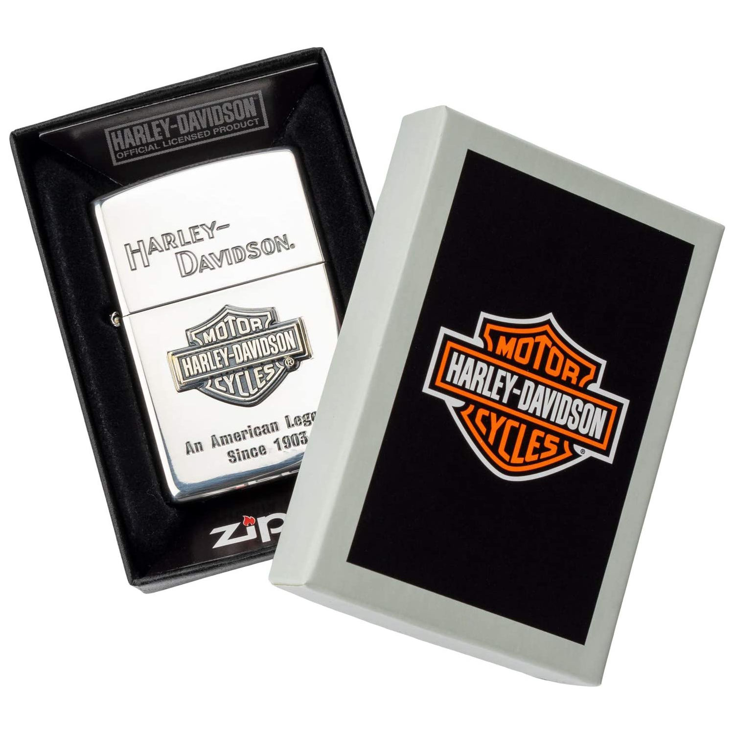 Harley-Davidson Zippoライター 新品 Harley-Davidson® Texture Chrome Windproof Lighter – Zippo USA