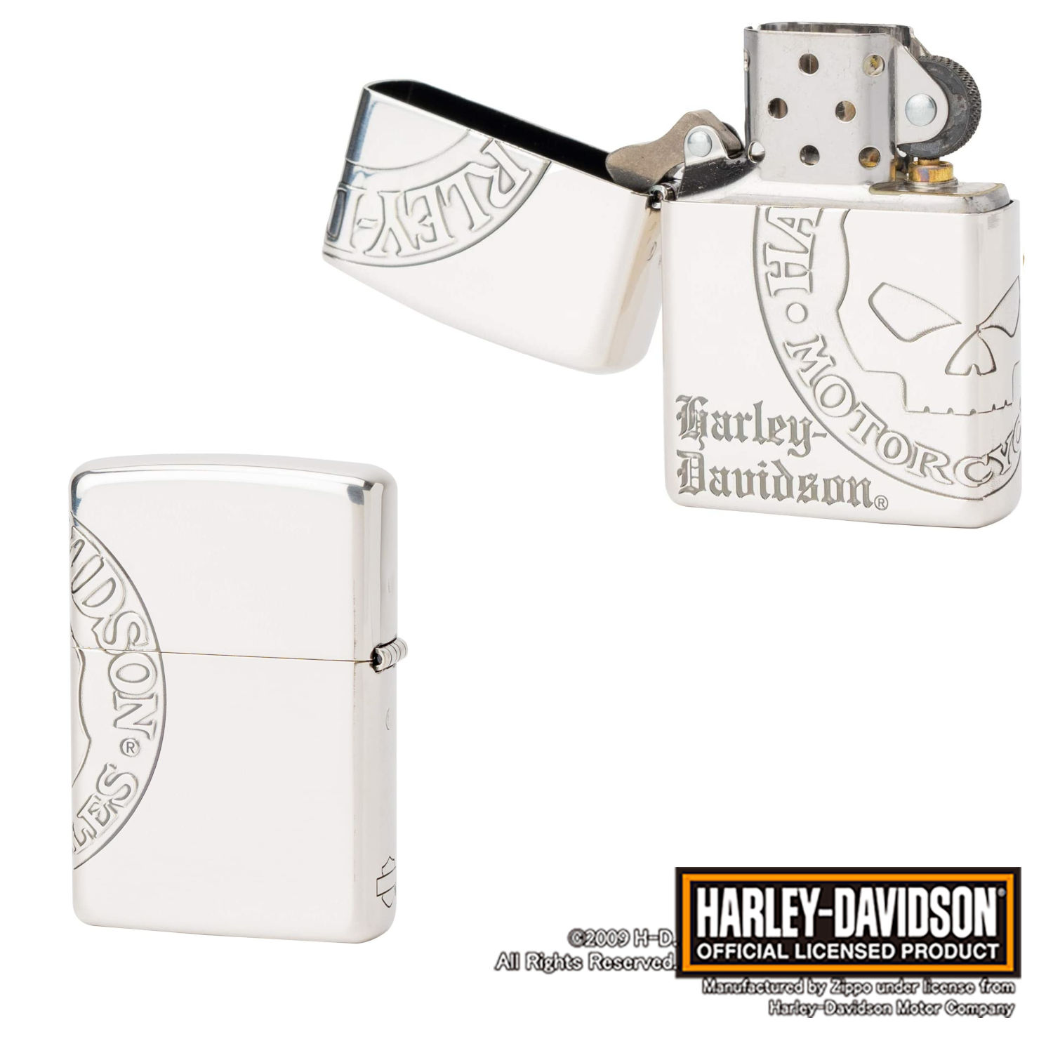 日本限定 正規品 ZIPPO HARLEY-DAVIDSON HDP-36 シルバー ジッポー ジッポ ライター Zippo ハーレーダビッドソン  ハーレー オイルライター ライター 白頭鷲