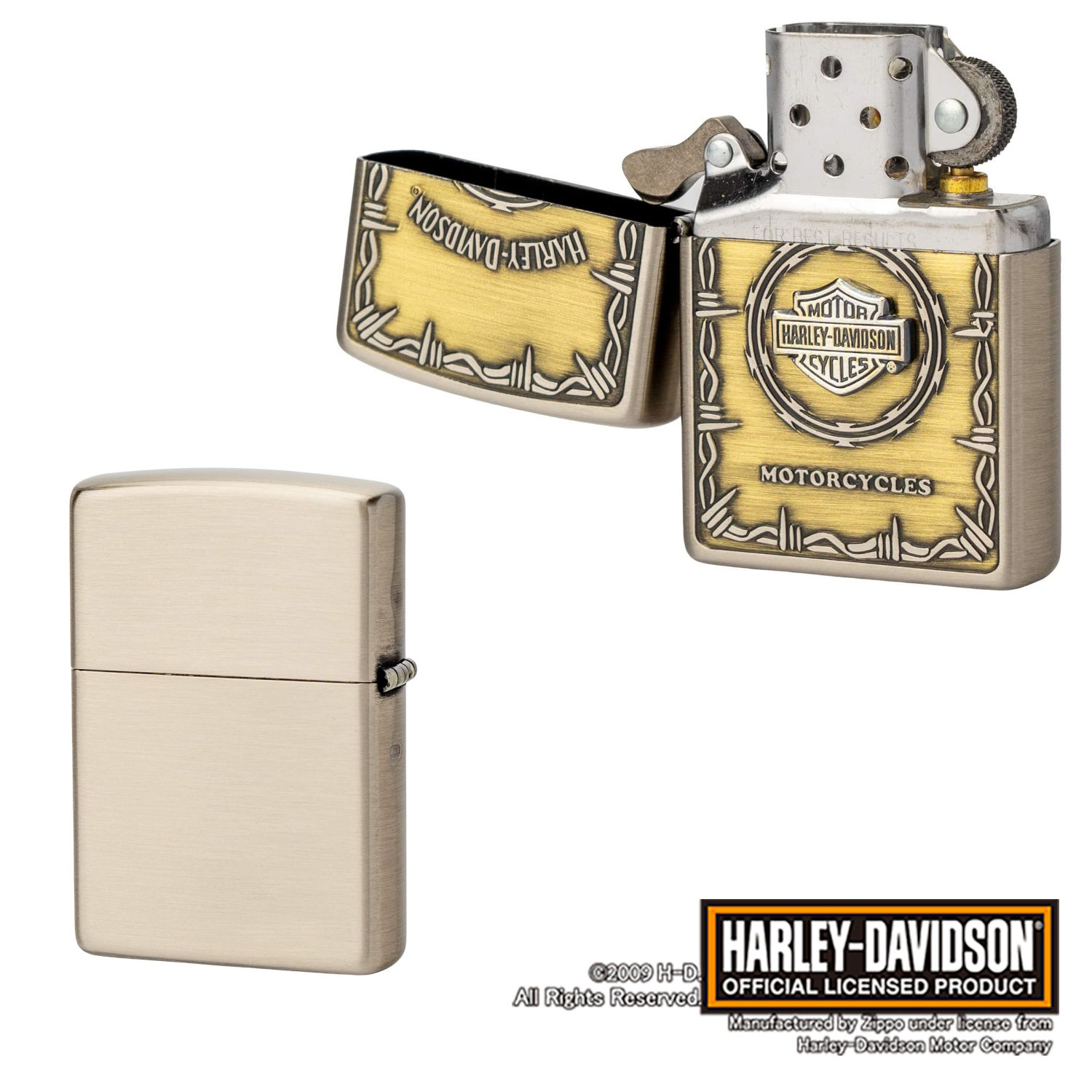 日本限定 正規品 ZIPPO HARLEY-DAVIDSON HDP-67 Sメタル バー