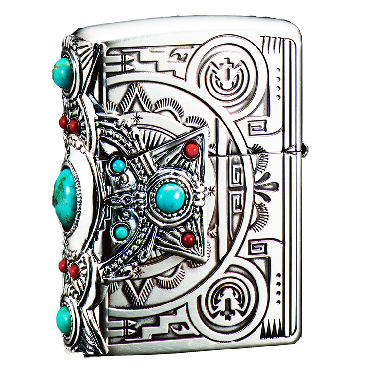 専用ページ Zippoライター インディアンスピリッツ ZIPPO インディアンスピリット クロス ‐ 天然石 ターコイズ