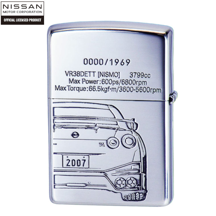 ZIPPO 日産 NISSAN SKYLINE GT-R R-35 シリアルナンバー入り