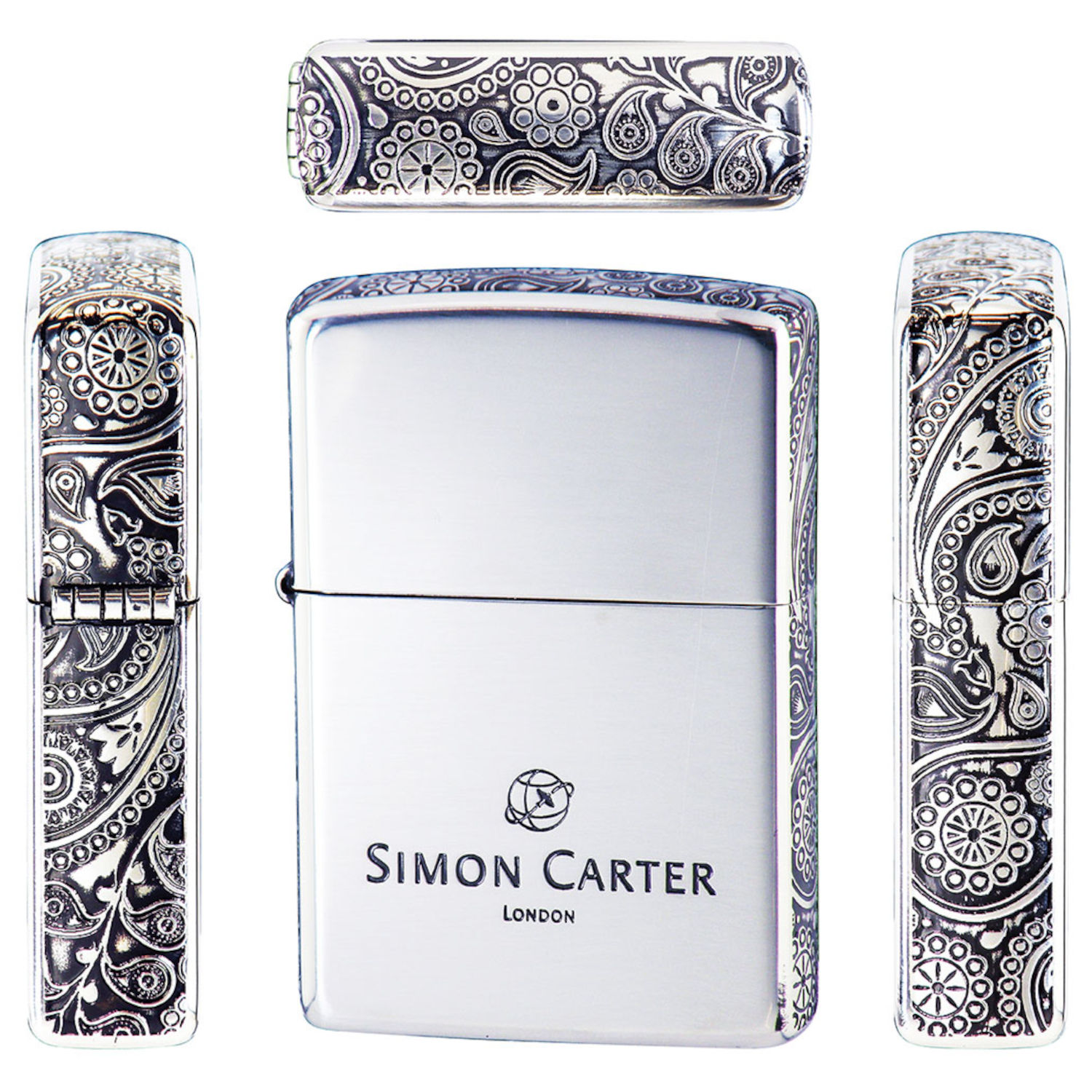 ZIPPO サイモンカーター SCP-048 ペイズリー 3面 SIMON CARTER ジッポー ライター ジッポ Zippo オイルライター  zippo ライター 正規品