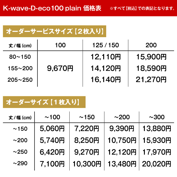 サステナブル1級遮光防炎カーテン「K-wave-D-eco100 plain」 幅201cm〜300cm×丈201cm〜250cm 日本製 1枚｜kurenai｜14