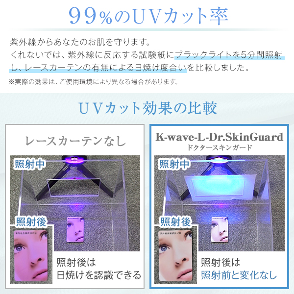 BONUS STORE｜5/5 0:00〜23:59 レースカーテン K-wave-L-Dr. SkinGuard 1枚 幅151cm〜200cm×丈201cm〜250cm_2