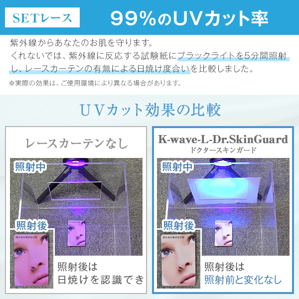 BONUS STORE｜5/3 0:00〜23:59 カーテン 1級遮光 防炎 高断熱 K-wave-D-plain×L-Dr.SkinGuard カーテン1枚 レース1枚 幅30cm〜幅100cm×丈80cm〜丈150cm_8