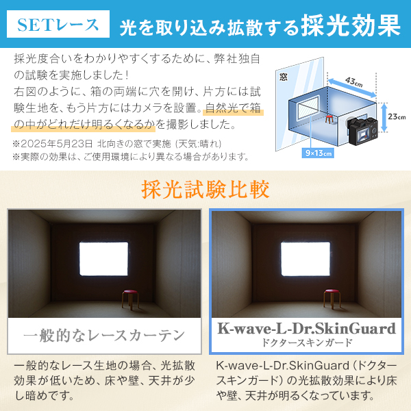 BONUS STORE｜5/3 0:00〜23:59 カーテン 1級遮光 防炎 高断熱 K-wave-D-plain×L-Dr.SkinGuard カーテン1枚 レース1枚 幅30cm〜幅100cm×丈80cm〜丈150cm_9