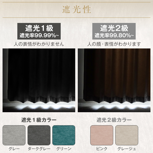 BONUS STORE｜5/5 0:00〜23:59 ベルベット調遮光カーテン「VELOURS」 幅101cm〜150cm×丈251cm〜300cm_2