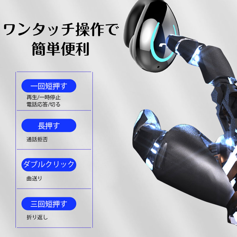 イヤホン 耳を塞がない ワイヤレス bluet...の詳細画像2