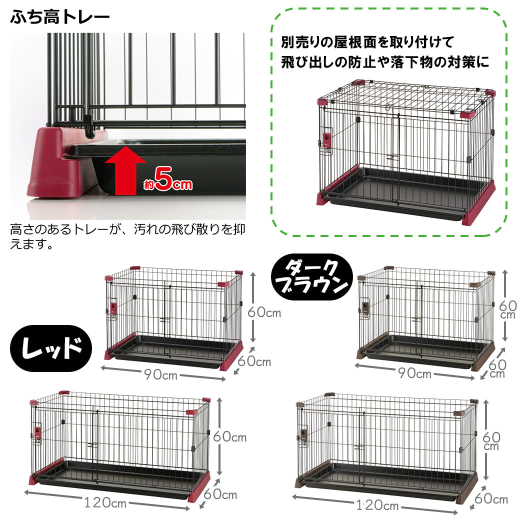 リッチェルケージ屋根付き120cm※追記があります。 www.cleanlineapp.com