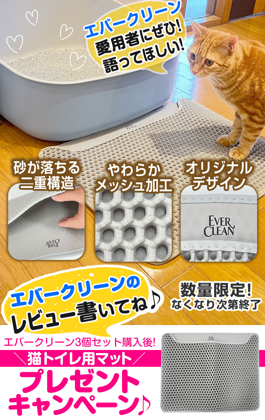 トイレ用マットおまけ付！