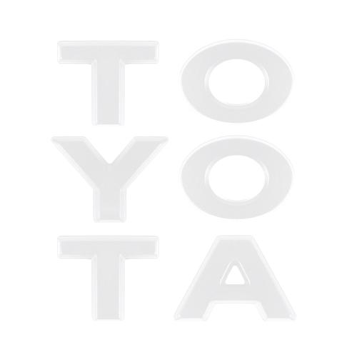 TOYOTAロゴ プロボックス RAV4 ハイエース トヨタ アルファベット ロゴ エンブレム フロントグリル ドレスアップ トヨタ車に取り付け可能 外装 カスタム パーツ｜kuruma-com2006｜05