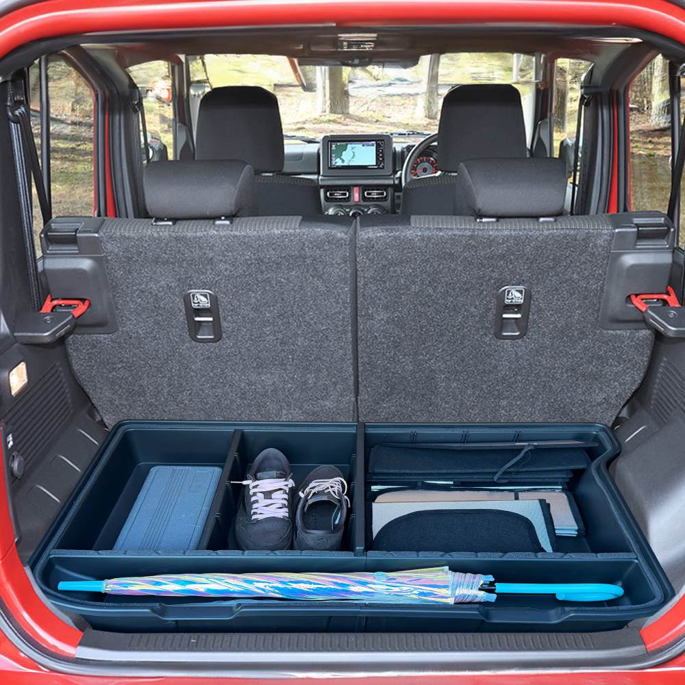 ジムニーノマド ラゲッジボックス 収納 蓋付き 仕切り 二分割式構造