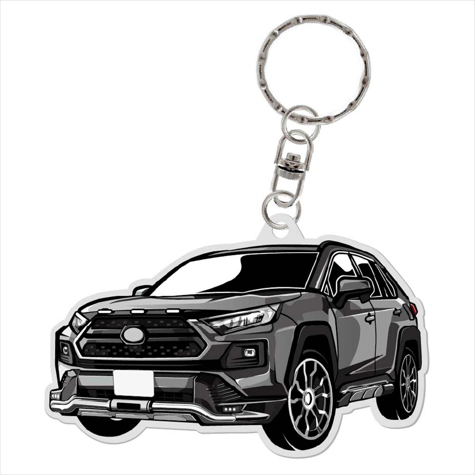 新型RAV4 アドベンチャー　ラブフォー　ミニカー　キーホルダー　アーバンロック RAV4 アドベンチャー 50系 JAOS仕様 アクリル キーホルダー デフォルメ