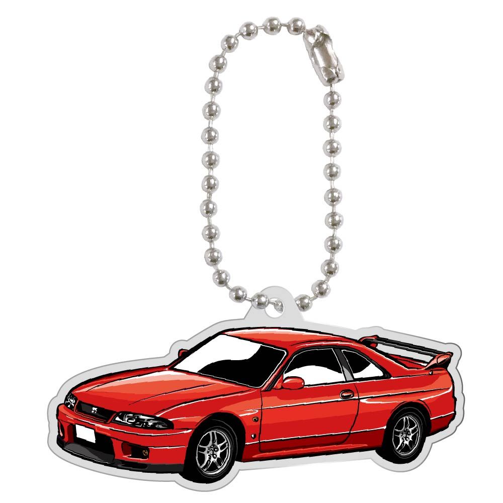 スカイライン GT-R GTR R33 アクリル キーホルダー デフォルメ