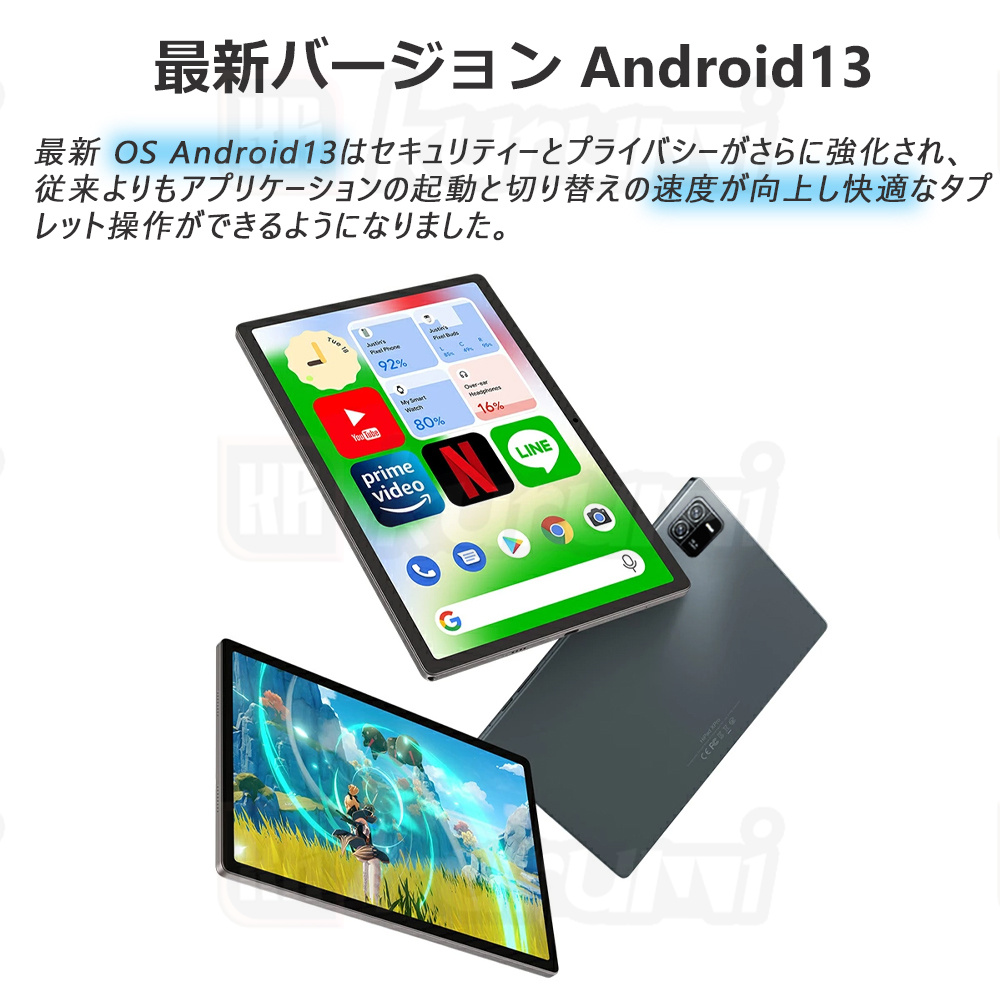 10%限定クーポン】タブレット PC 本体 新品 10インチ Android13 Wi-Fi