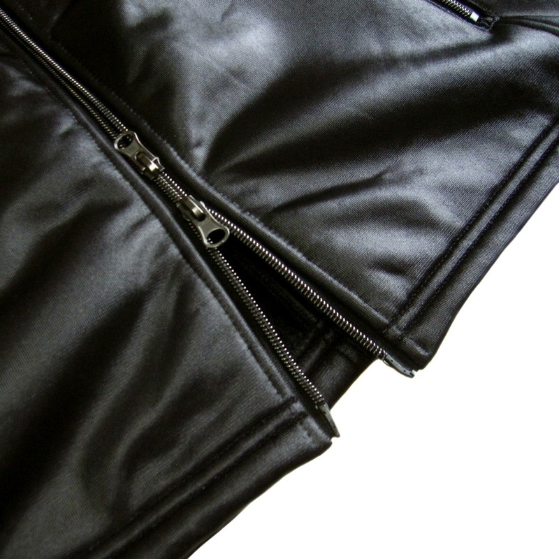 ライダースジャケット フェイクレザー調 ジャケット メンズ 裏ボア付