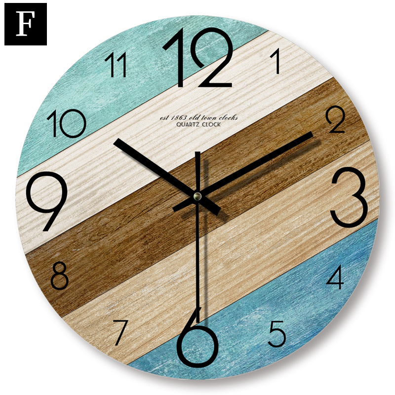 掛け時計 静音 木調 12インチ 14インチ 10カラー おしゃれ 軽量 壁掛け