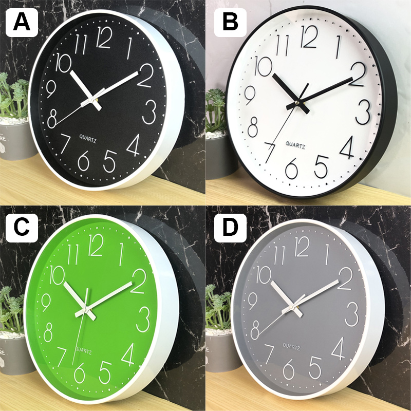 掛け時計 静音 20種カラー選べる おしゃれ 軽量 壁掛け時計 壁時計 音