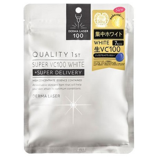 ダーマレーザー スーパーVC100 ホワイトマスク 7枚入×10個 : クスリの 