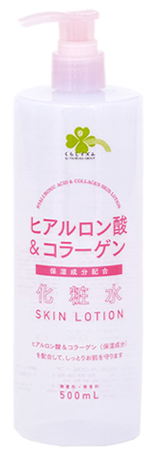 くらしリズム 熊野油脂 ヒアルロン酸＆コラーゲン 化粧水 (500mL) 無