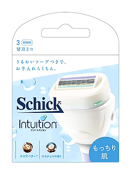 シック イントゥイション もっちり肌 替刃 (3個) 女性用カミソリ 替刃 Schick