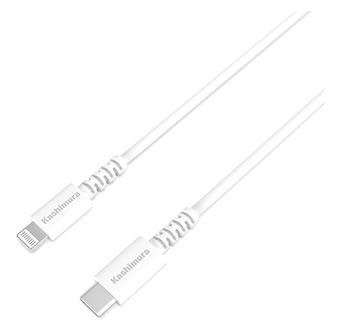 カシムラ USB充電＆同期ケーブル 1.2m C-LN WH KL-123 (1個)｜kusurinofukutaro