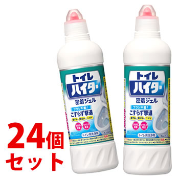 《セット販売》　花王 除菌洗浄 トイレハイター (500mL)×24個セット 密着ジェル トイレ用クリーナー｜kusurinofukutaro