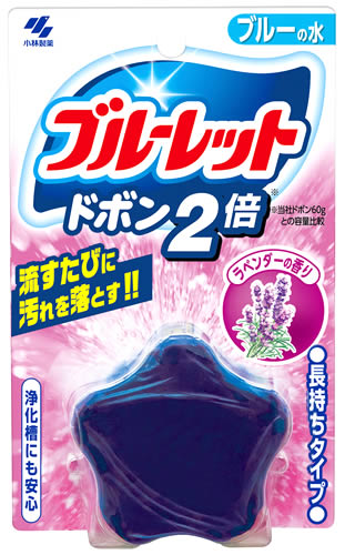 小林製薬 ブルーレット ドボン2倍 ラベンダー (120g) トイレ用芳香洗浄剤｜kusurinofukutaro