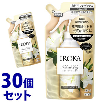 《セット販売》　花王 イロカ ミスト ネイキッドリリーの香り つめかえ用 (180mL)×30個セット 詰め替え用 衣料用フレグランス 衣料用お手入れ剤 IROKA｜kusurinofukutaro