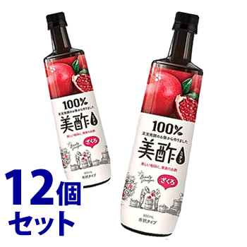 《セット販売》 シージェイジャパン 美酢 ミチョ ざくろ (900mL)×12個セット ザクロ お酢 CJ ※軽減税率対象商品 :10159752:くすりの福太郎