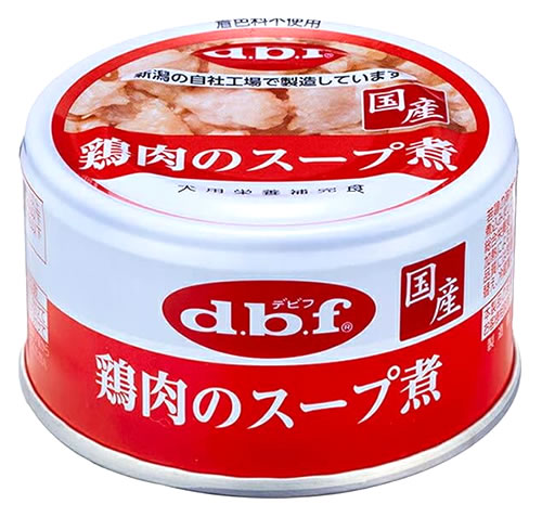 デビフ 鶏肉のスープ煮 (85g) 国産 ドッグフード 缶 犬用栄養補完食｜kusurinofukutaro