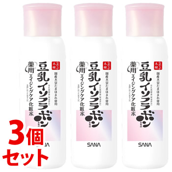 《セット販売》　ノエビア なめらか本舗 薬用リンクル化粧水 ホワイト (200mL)×3個セット 化粧水 ローション 豆乳イソフラボン配合　医薬部外品