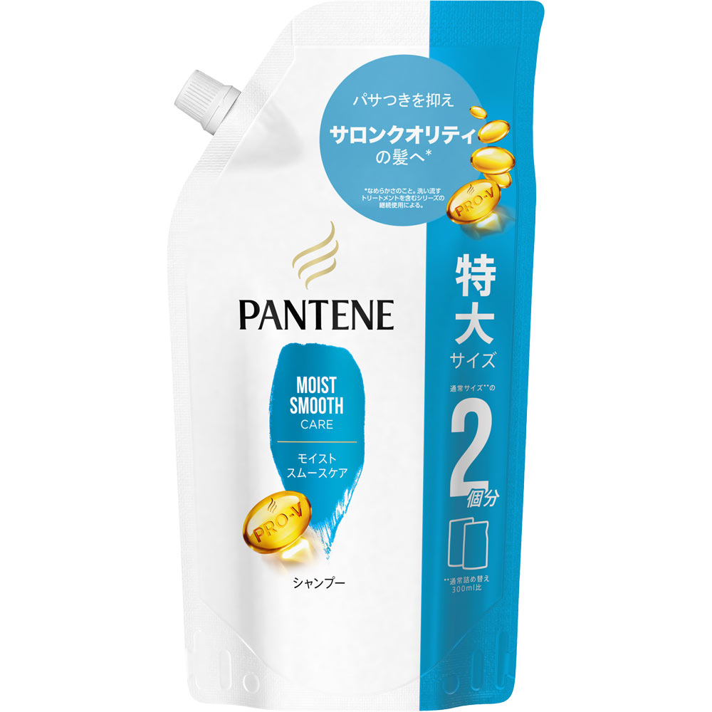 P&amp;G パンテーン モイストスムースケア シャンプー つめかえ用 特大サイズ (600mL) 詰め替え用　P＆G