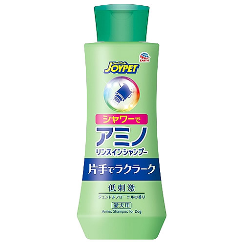 アースペット ジョイペット シャワーでアミノリンスインシャンプー (350mL) 犬用 リンスインシャンプー JOYPET｜kusurinofukutaro