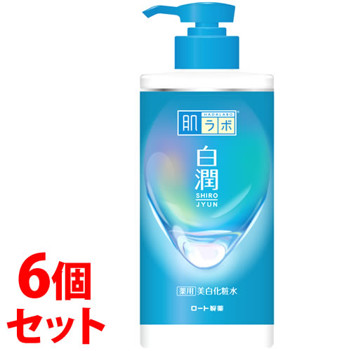 《セット販売》　ロート製薬 肌ラボ 白潤 薬用 美白化粧水 大容量 ポンプ (400mL)×6個セット　医薬部外品　送料無料｜kusurinofukutaro