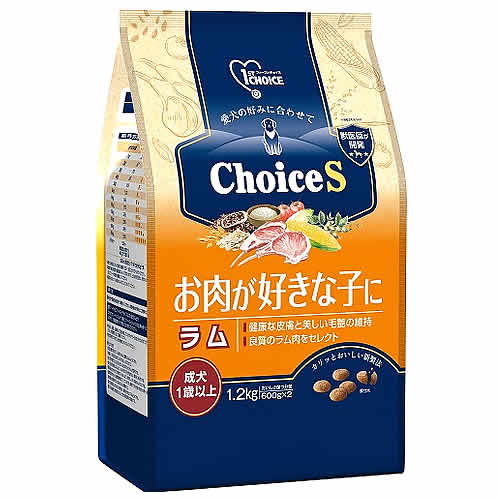 アースペット ファーストチョイス ChoiceS お肉が好きな子に ラム 成犬1歳以上 (1.2kg) ドッグフード｜kusurinofukutaro