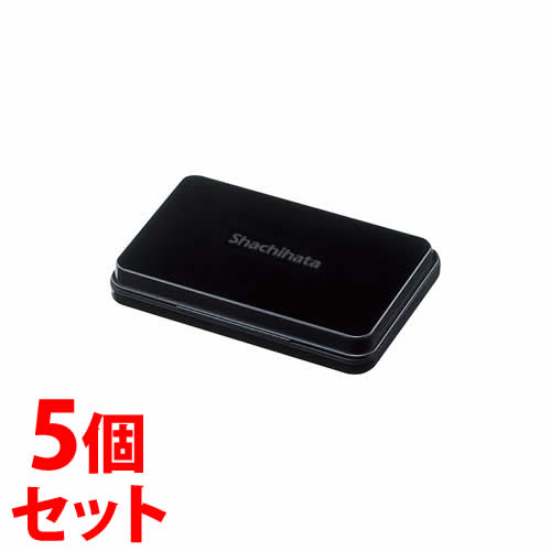 《セット販売》　シャチハタ スタンプ台 中形 黒 HGN-2-K (1個)×5個セット｜kusurinofukutaro